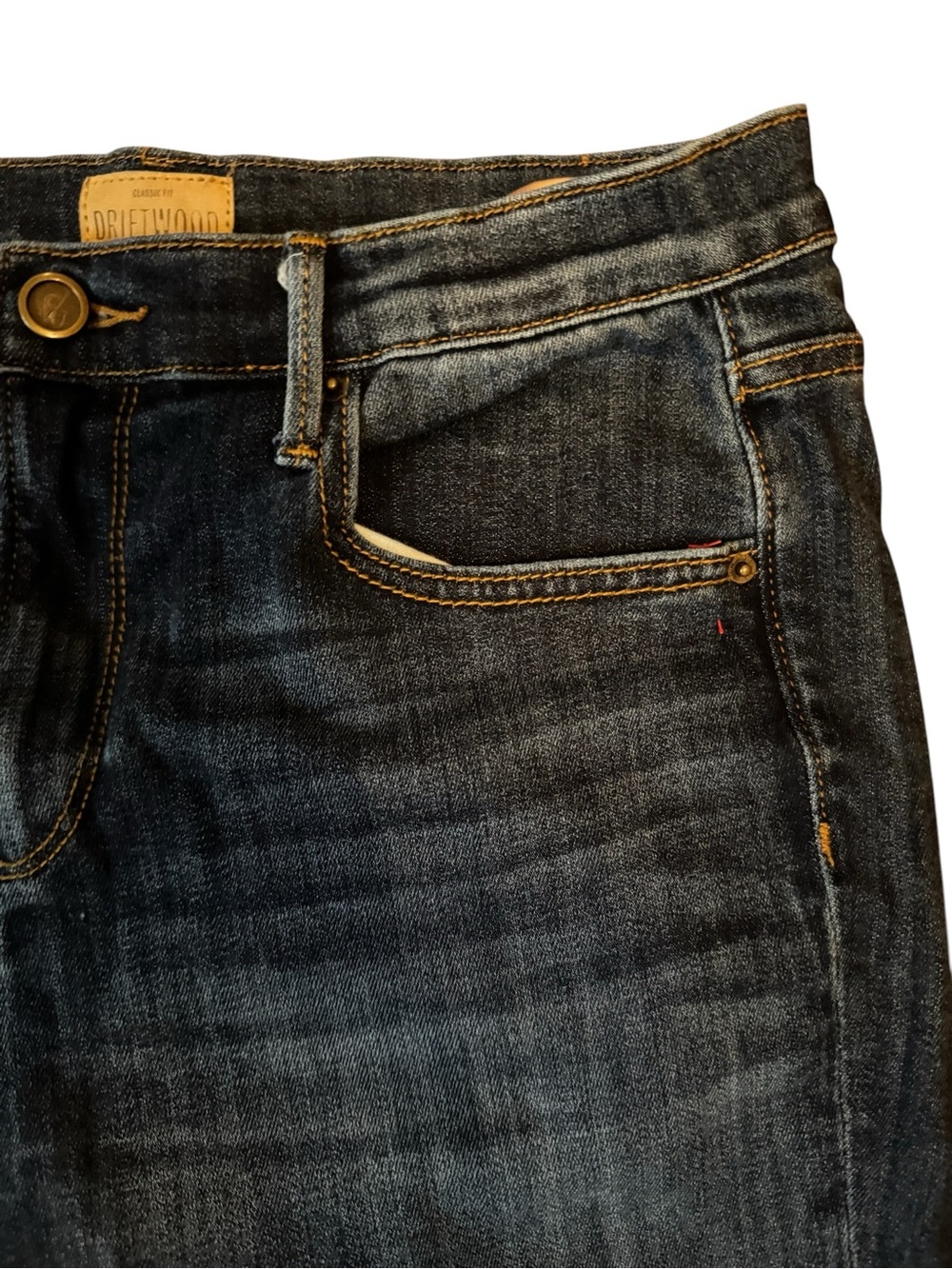 Driftwood Jackie Embroidered Distressed Jeans Rise 11" Inseam 28" Med Wash Sz 31 - Picture 4 of 15